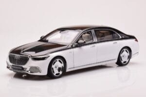 Mercedes Maybach S680 W223 Obsidian Sort Diamond Hvid Almost Real 1:18 820121