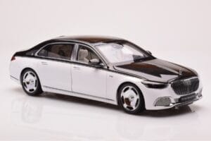 Mercedes Maybach S680 W223 Obsidian Sort Diamond Hvid Almost Real 1:18 820121 Metal — billede 5 af 7