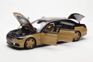 Mercedes Maybach S680 W223 Obsidian Sort Sand Almost Real 1:18 820124 Metal — billede 2 af 7