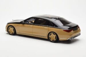 Mercedes Maybach S680 W223 Obsidian Sort Sand Almost Real 1:18 820124 Metal — billede 6 af 7