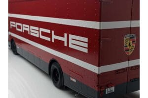 Mercedes O317 Porsche Transporter Rød CMR 1:18 CMR149 Metal — billede 12 af 12