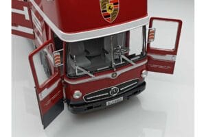 Mercedes O317 Porsche Transporter Rød CMR 1:18 CMR149 Metal — billede 6 af 12