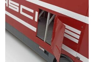 Mercedes O317 Porsche Transporter Rød CMR 1:18 CMR149 Metal — billede 10 af 12