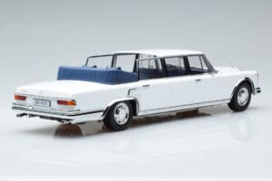 Mercedes 600 Pullman W100 Landaulet Hvid KK-Scale 1:18 KKDC181184 Metal — billede 2 af 6