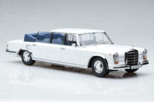 Mercedes 600 Pullman W100 Landaulet Hvid KK-Scale 1:18 KKDC181184 Metal — billede 4 af 6
