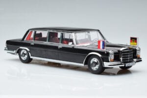 Mercedes 600 Pullman W100 W. Brandt G. Pompidou KK-Scale 1:18 KKDC181134 Metal — billede 4 af 6