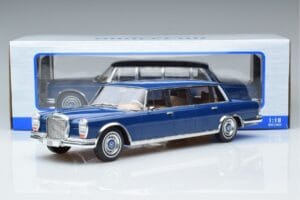 Mercedes S-Class 600 W100 LWB Pullman Mørkeblå MCG 1:18 MCG18189 Metal — billede 6 af 6