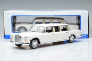 Mercedes S-Class 600 W100 LWB Pullman Hvid MCG 1:18 MCG18188 Metal — billede 6 af 6