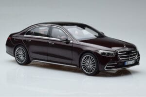 Mercedes S-Class W223 AMG Line Rød Norev 1:18 183804 Metal — billede 6 af 8