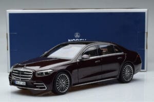 Mercedes S-Class W223 AMG Line Rød Norev 1:18 183804 Metal — billede 8 af 8