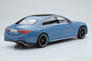Mercedes S-Class W223 Vintage Blå Norev 1:18 B66960828 Metal — billede 3 af 7