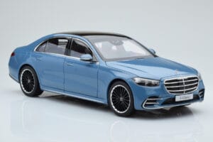 Mercedes S-Class W223 Vintage Blå Norev 1:18 B66960828 Metal — billede 5 af 7