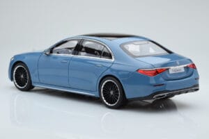 Mercedes S-Class W223 Vintage Blå Norev 1:18 B66960828 Metal — billede 6 af 7