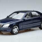Mercedes S55 AMG W220 Blå Norev 1:18 183817 Metal