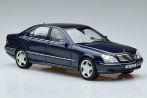 Mercedes S55 AMG W220 Blå Norev 1:18 183817 Metal — billede 5 af 7