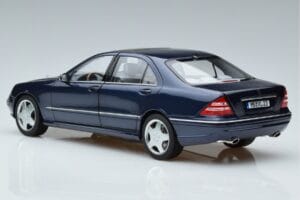 Mercedes S55 AMG W220 Blå Norev 1:18 183817 Metal — billede 6 af 7