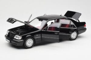 Mercedes S600 W140 Sort Norev 1:18 183722 Metal — billede 2 af 8