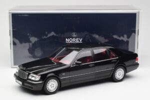 Mercedes S600 W140 Sort Norev 1:18 183722 Metal — billede 8 af 8