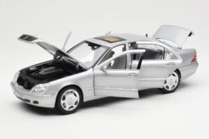 Mercedes S600 W220 Sølv Metallic Norev 1:18 183810 Metal — billede 2 af 8