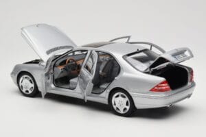 Mercedes S600 W220 Sølv Metallic Norev 1:18 183810 Metal — billede 5 af 8