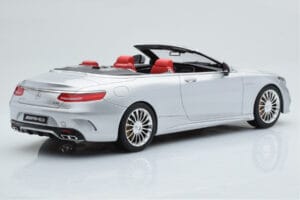 Mercedes AMG S65 A217 Cabriolet Sølv GT Spirit 1:18 GT764 Resin — billede 2 af 6