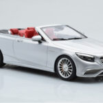 Mercedes AMG S65 A217 Cabriolet Sølv GT Spirit 1:18 - image 4 of 6