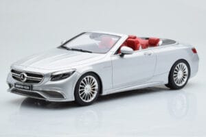 Mercedes AMG S65 A217 Cabriolet Sølv GT Spirit 1:18 GT764