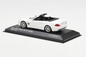 Mercedes SL 55 AMG R230 Hvid Minichamps 1:43 400036170 Metal — billede 3 af 4