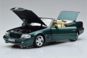 Mercedes SL500 R129 Grøn Metallic Norev 1:18 183753 Metal — billede 2 af 8