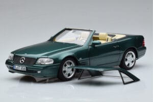 Mercedes SL500 R129 Grøn Metallic Norev 1:18 183753 Metal — billede 3 af 8