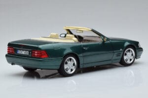 Mercedes SL500 R129 Grøn Metallic Norev 1:18 183753 Metal — billede 4 af 8
