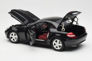 Mercedes SLK R171 Obsidian Sort Metallic Minichamps 1:18 B66962319 Metal — billede 6 af 9