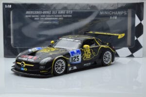 Mercedes SLS AMG GT3 Rowe Racing #125 Zehe / Bullitt / Renger / Hartung ADAC 24 Hours of Nurburgring 2013 Minichamps 1:18 151 — billede 6 af 6