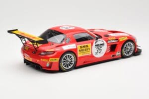 Mercedes SLS AMG GT3 #35 Team Black Falcon T. Heyer / Jafer / Lemeret 24 Hours of Spa 2011 Minichamps 1:18 151113135 Metal — billede 2 af 6