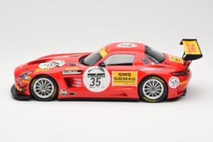 Mercedes SLS AMG GT3 #35 Team Black Falcon T. Heyer / Jafer / Lemeret 24 Hours of Spa 2011 Minichamps 1:18 151113135 Metal — billede 3 af 6