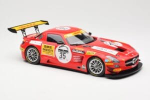 Mercedes SLS AMG GT3 #35 Team Black Falcon T. Heyer / Jafer / Lemeret 24 Hours of Spa 2011 Minichamps 1:18 151113135 Metal — billede 4 af 6