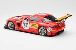 Mercedes SLS AMG GT3 #35 Team Black Falcon T. Heyer / Jafer / Lemeret 24 Hours of Spa 2011 Minichamps 1:18 151113135 Metal — billede 5 af 6