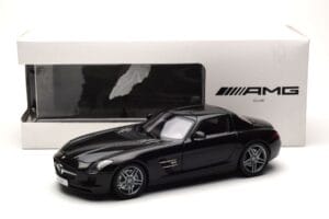 Mercedes SLS AMG Obsidian Sort Metallic Minichamps 1:18 B66960042 Metal — billede 7 af 7