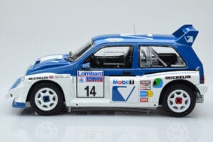 MG Metro 6R4 #14 D. Llewellin / P. Short RAC Rally 1986 IXO 1:18 18RMC068C Metal — billede 3 af 6