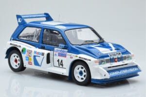 MG Metro 6R4 #14 D. Llewellin / P. Short RAC Rally 1986 IXO 1:18 18RMC068C Metal — billede 4 af 6