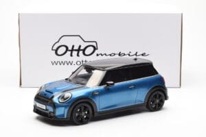 Mini Cooper S F56 Island Blå Otto 1:18 OT982 Resin — billede 6 af 6