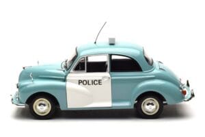 Morris Minor Politi Blå & Hvid Minichamps 1:18 150137090 Metal — billede 4 af 8