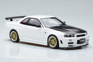 Nissan Skyline GT-R R34 Nismo Z-Tune Hvid MotorHelix 1:18 M83407 Metal — billede 6 af 11