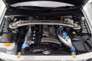 Nissan Skyline GT-R R34 Nismo Z-Tune Hvid MotorHelix 1:18 M83407 Metal — billede 9 af 11