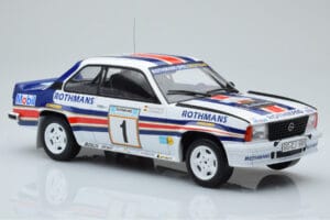 Opel Ascona 400 Rothmans #1 W. Rohrl / C. Geistdorfer Rally Acropolis 1982 IXO 1:18 18RMC097A Metal — billede 4 af 6