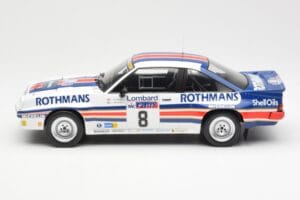 Opel Manta 400 Rothmans #8 J. McRae / I. Grindrod Lombard RAC Rally 1983 IXO 1:18 18RMC038A Metal — billede 3 af 6