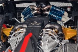 Pagani Zonda Cinque Hvid Benny Almost Real 1:18 850601001 Metal — billede 9 af 12