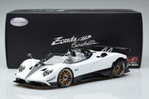 Pagani Zonda HP Barchetta Carbon Fiber Hvid LCD 1:18 LCD18009-WH Metal — billede 9 af 9