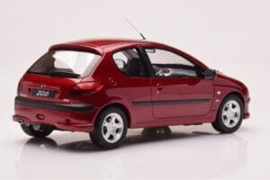 Peugeot 206 S16 Rød Otto 1:18 OT1039 Resin — billede 2 af 6
