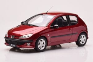 Peugeot 206 S16 Rød Otto 1:18 OT1039